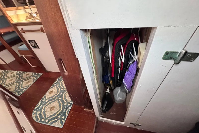 Slide: The Image of PFD's are stored in this closet just off the main salon area - 72