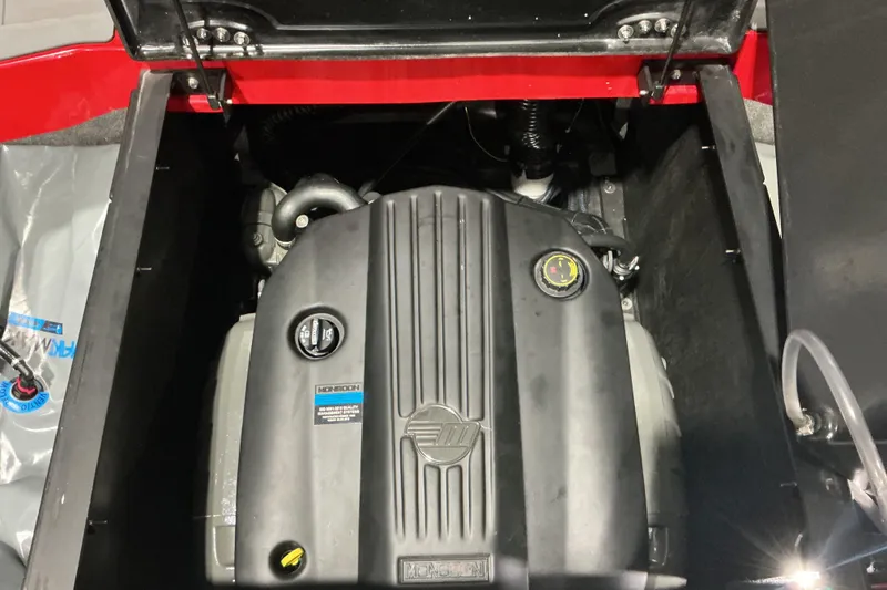 Slide: The Image of 2022 Axis T250 engine compartment showcasing Monsoon engine details. - 20