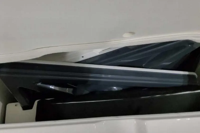 Slide: The Image of Storage compartment in 2023 Formula 380 Super Sport Crossover OB boat. - 49