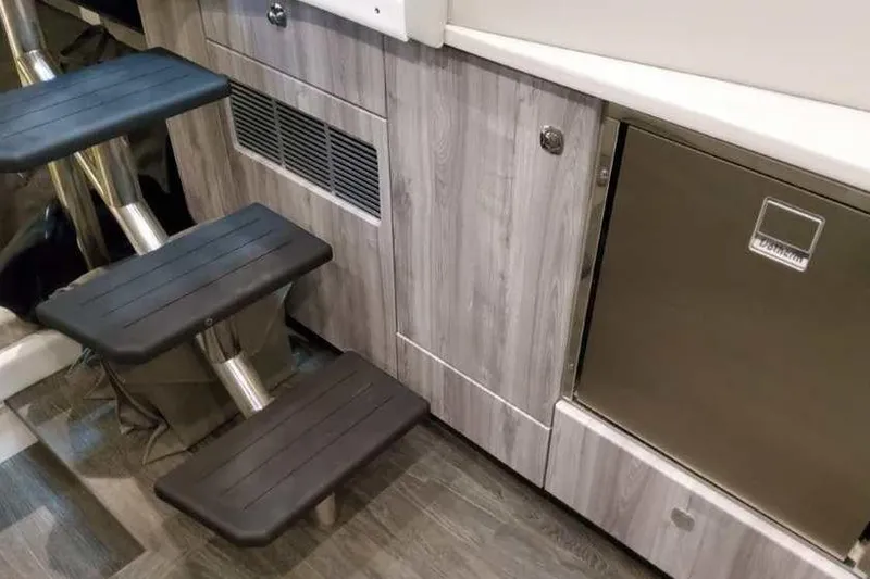 Slide: The Image of Interior of 2023 Formula 380 Super Sport Crossover OB with modern steps and cabinetry. - 75