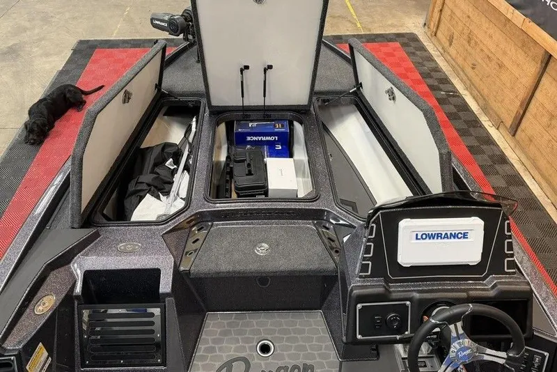 Slide: The Image of Ranger Z519 Cup-Equipped 2026 with Lowrance technology and storage compartments. - 3