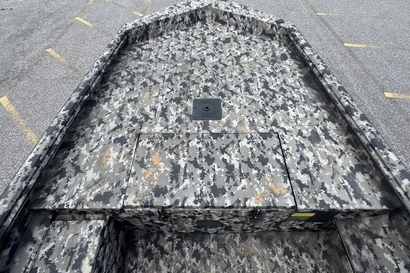 Slide: The Image of 2024 Havoc 1756 MRST boat with digital camouflage pattern on deck. - 17