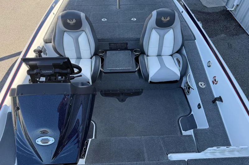 Slide: The Image of 2017 Phoenix 721 ProXP boat interior with Garmin system and dual seats. - 10