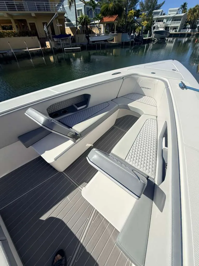 Slide: The Image of Interior of Concept 39' Open boat, 2023 model. - 12
