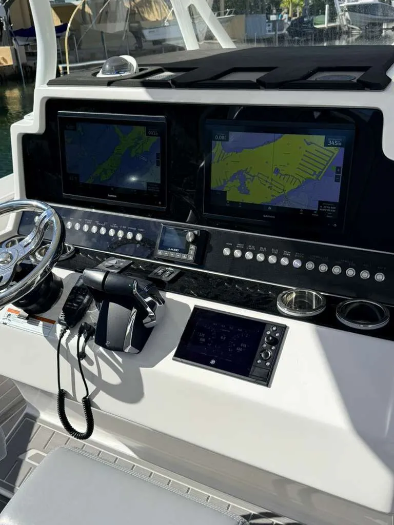 Slide: The Image of Cockpit of Concept 39' Open boat, 2023 model. - 5