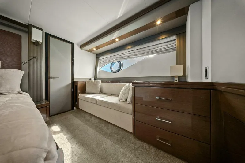 Slide: The Image of Luxurious interior of 2014 Marquis 630 Sport Yacht with elegant furnishings and modern design. - 59