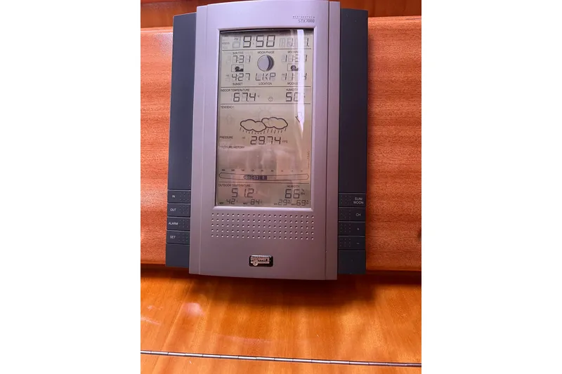 Slide: The Image of Digital weather station display on Bavaria 40 Vision yacht, 2008 model. - 16
