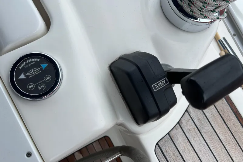 Slide: The Image of Control panel of a 2008 Bavaria 40 Vision yacht with Side-Power thruster. - 4