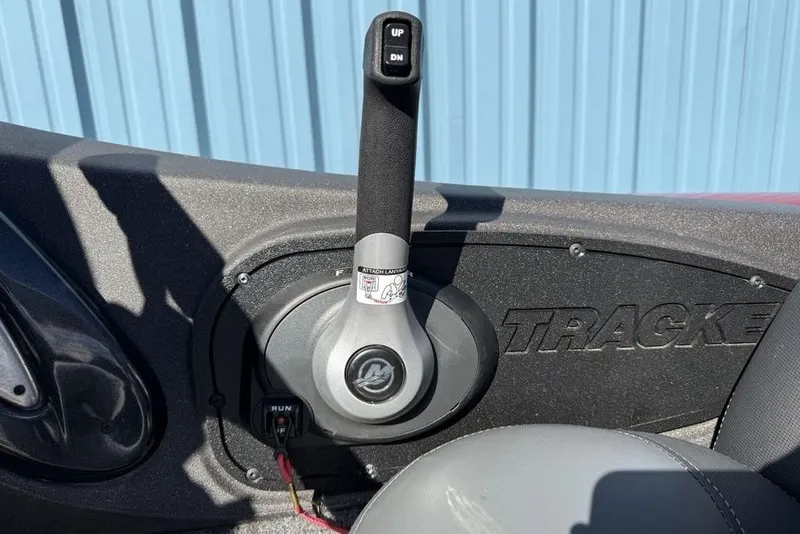 Slide: The Image of Control panel of 2022 Tracker Pro Team 175 TXW Tournament Edition boat. - 19