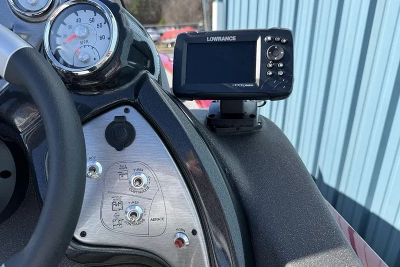 Slide: The Image of Dashboard of 2022 Tracker Pro Team 175 TXW with Lowrance fishfinder. - 20