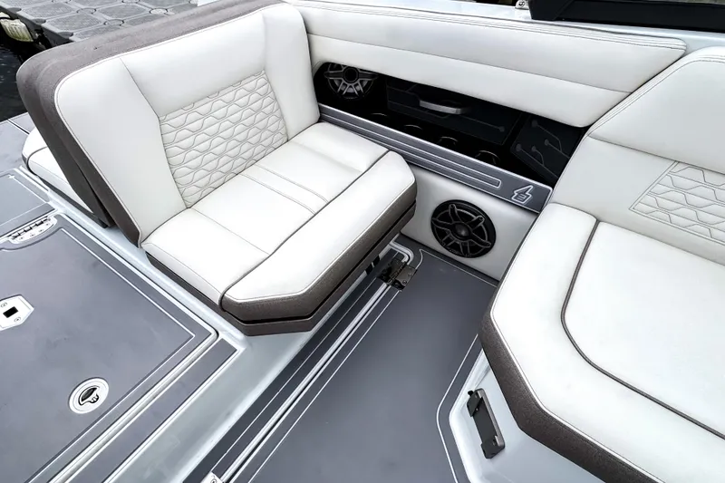 Slide: The Image of Luxurious seating in 2026 Ingenity EL boat with modern design and premium materials. - 9