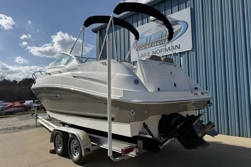 Slide: The Image of 2007 Sea Ray Sundancer 540 on trailer at Lake Norman Marine Center. - 6