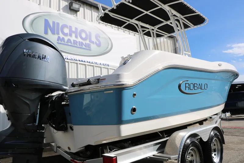 Slide: The Image of 2026 Robalo R200 Center Console boat with Yamaha engine at Nichols Marine. - 7