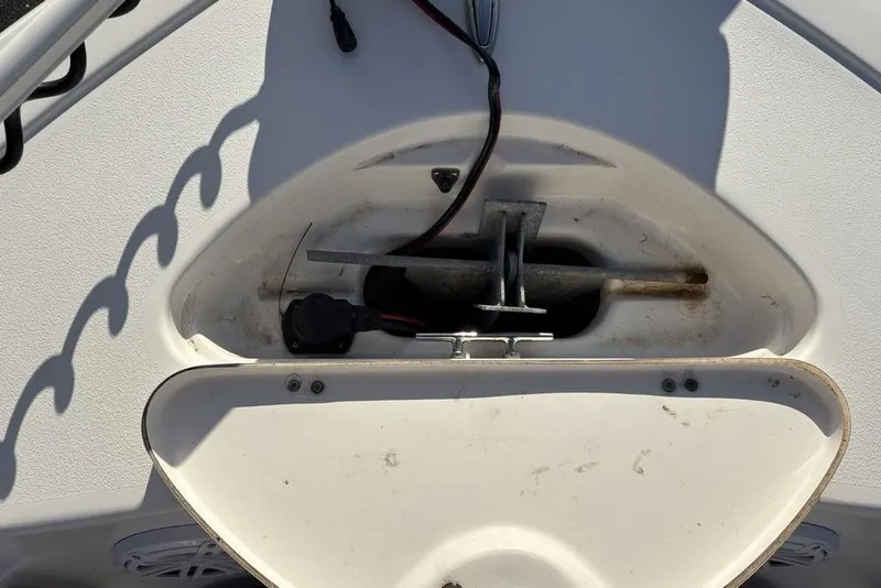 Slide: The Image of Anchor storage compartment on a 2018 Tidewater 210 LXF boat. - 7