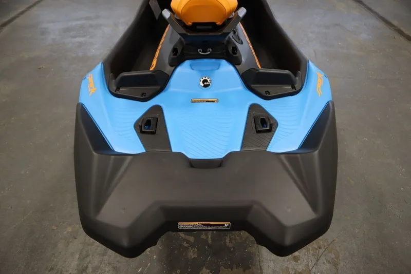 Slide: The Image of 2026 Sea-Doo Spark Trixx for 3, blue and black design, top view. - 10