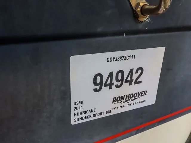 Slide: The Image of Hurricane SUNDECK SPORT 188 2011 - 20