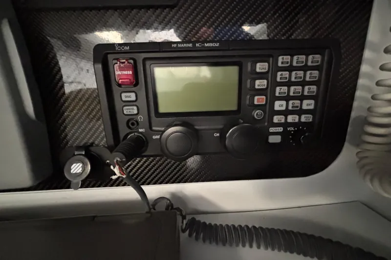 Slide: The Image of Marine radio equipment in a Tripp 47 yacht, model year 1995, with distress button. - 35