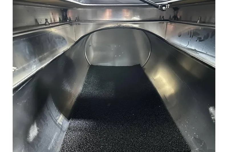 Slide: The Image of Interior view of Evotti 723CS 2026 model, showcasing sleek metal design and textured flooring. - 25