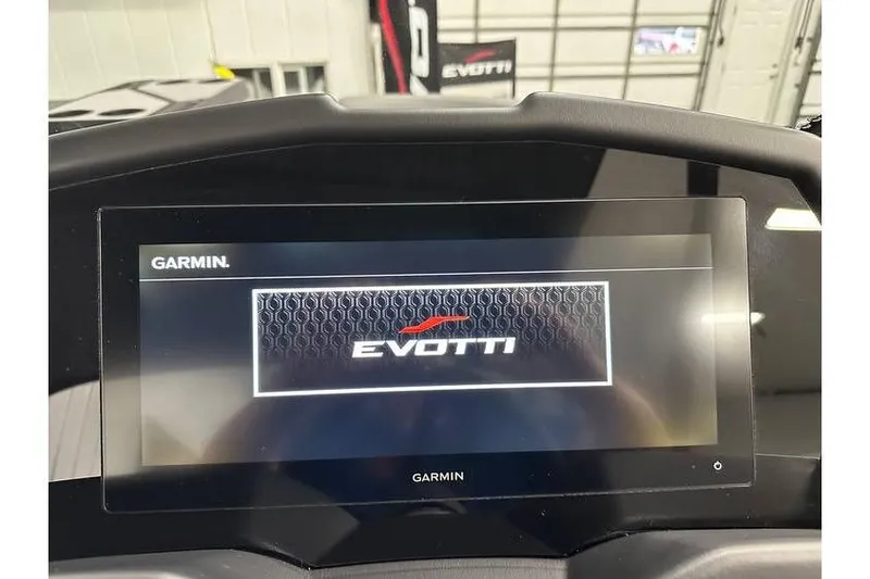 Slide: The Image of Garmin display showing Evotti 723CS logo, 2026 model, in a vehicle dashboard. - 28
