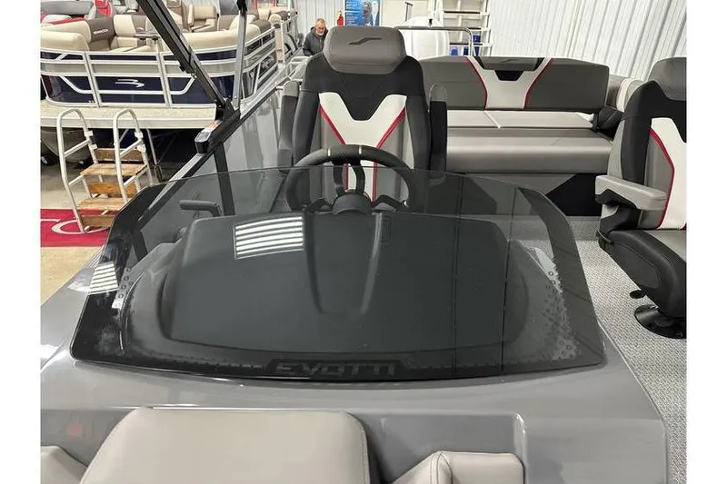 Slide: The Image of 2026 Evotti 723CS boat interior with modern seating and sleek design. - 40