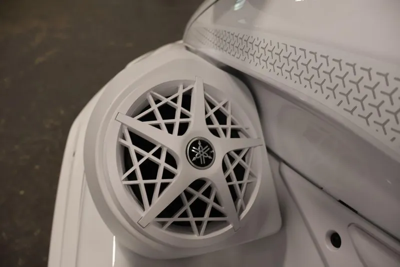 Slide: The Image of Close-up of 2026 Yamaha WaveRunner FX Cruiser SVHO speaker detail. - 13