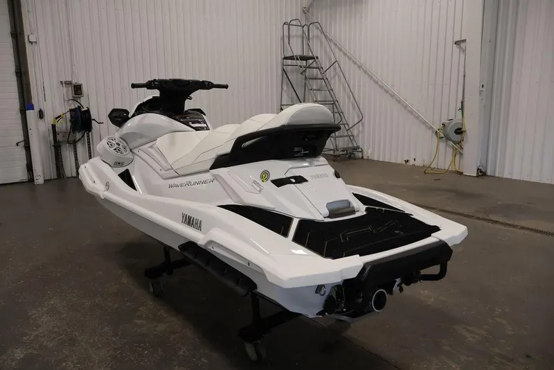 Slide: The Image of 2026 Yamaha WaveRunner FX Cruiser SVHO in a garage setting, showcasing sleek design. - 6