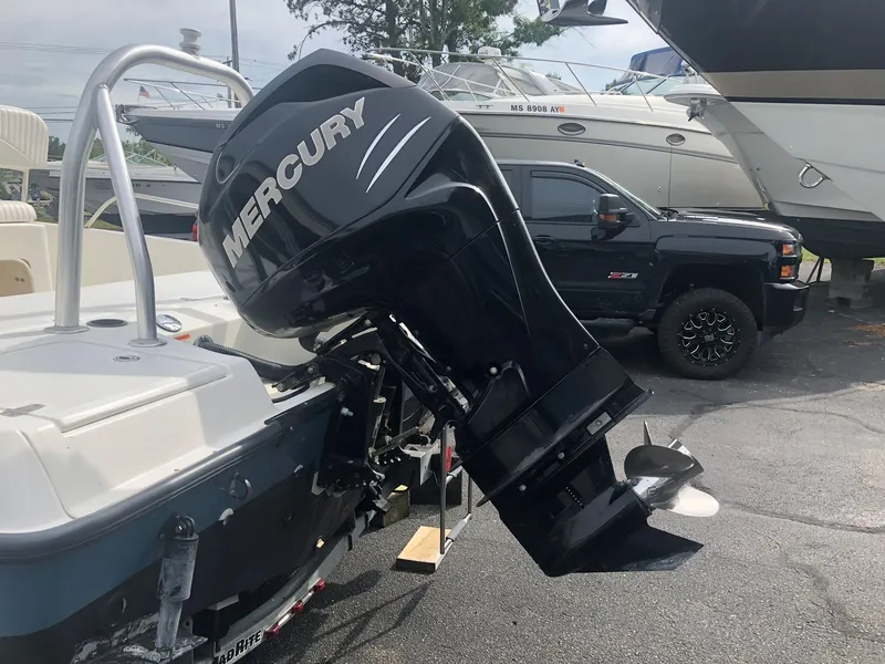 Slide: The Image of 2012 Boston Whaler 200 Dauntless with Mercury outboard motor. - 4