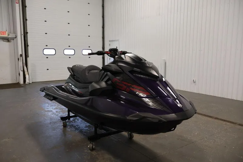 Slide: The Image of 2026 Yamaha WaveRunner GP HO dashboard with sleek black design and digital display. - 18