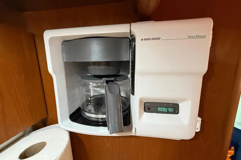 Slide: The Image of Built-in Black & Decker SpaceMaker coffee maker on 2004 Tiara Yachts 3600 Sovran. - 44