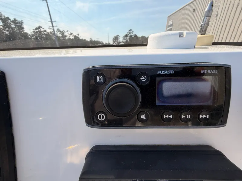 Slide: The Image of Fusion MS-RA55 radio on BlackJack 224 boat, year 2019. - 9