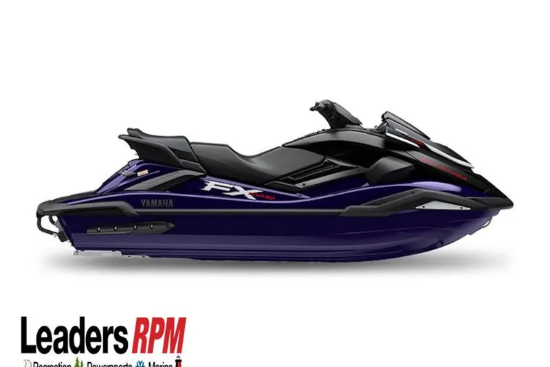 The Image of 2026 Yamaha WaveRunner FX SVHO jet ski, sleek design, side view, Leaders RPM logo. - 1