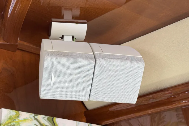 Slide: The Image of Ceiling-mounted speaker in a 2005 Marquis Pilothouse yacht interior. - 24