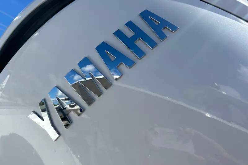 Slide: The Image of Yamaha 200 outboard engines on 2026 Sea Fox 268 Commander boat, showcasing ultra-low emissions. - 29