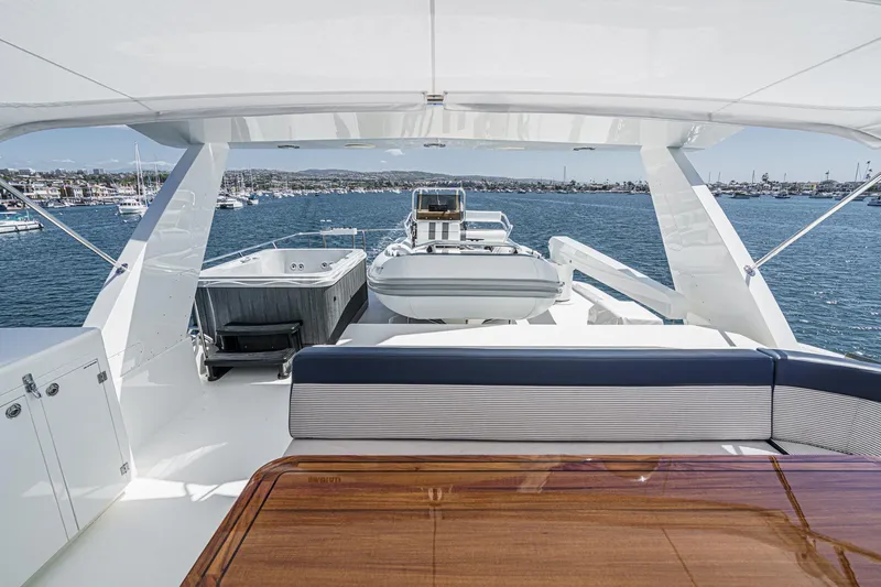 Slide: The Image of Luxurious Northcoast Yachts Raised Pilothouse 1999 with spacious deck and stunning ocean view. - 31