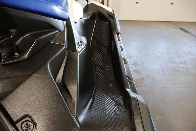 Slide: The Image of 2026 Yamaha WaveRunner JetBlaster footwell, showcasing sleek design and textured surface. - 16
