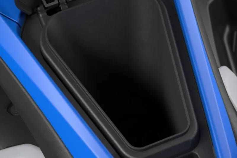 Slide: The Image of 2026 Yamaha WaveRunner JetBlaster storage compartment, featuring sleek blue design. - 23