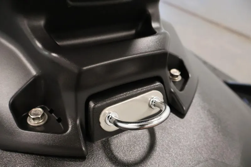 Slide: The Image of Close-up of 2026 Yamaha WaveRunner JetBlaster's sleek black handle detail. - 17