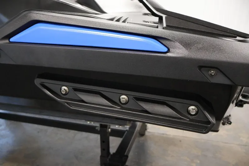Slide: The Image of 2026 Yamaha WaveRunner JetBlaster side view, showcasing sleek design and blue accent. - 15