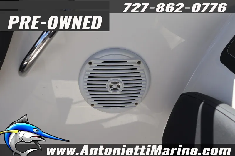 Slide: The Image of Pre-owned 2020 Bayliner VR5 Bowrider OB with marine speaker detail. - 27