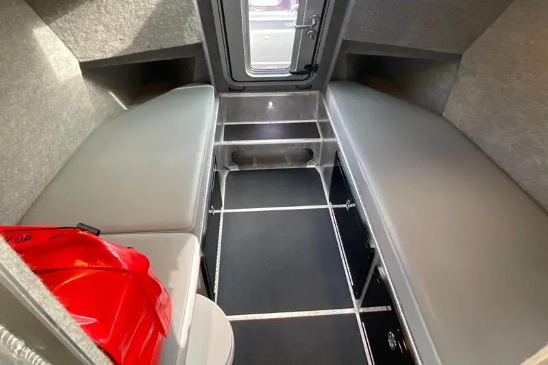 Slide: The Image of Interior of 2025 Life Proof 31 GT Coupe, featuring sleek seating and modern design. - 20