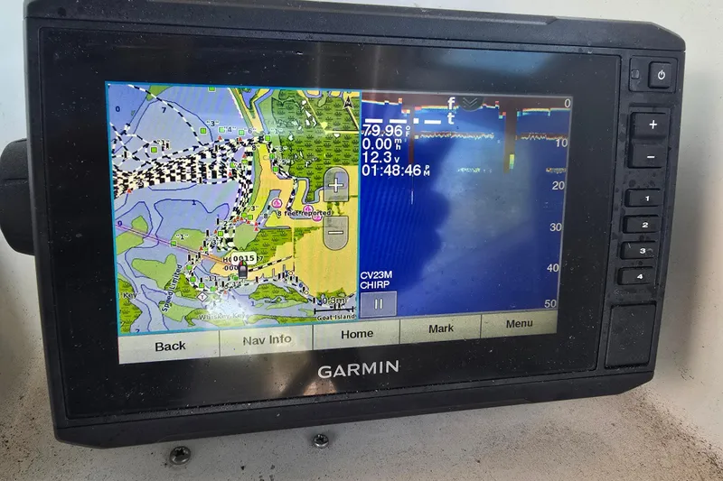 Slide: The Image of Garmin GPS display on 2004 Seaswirl Striper 2101 Walkaround O/B boat. - 8