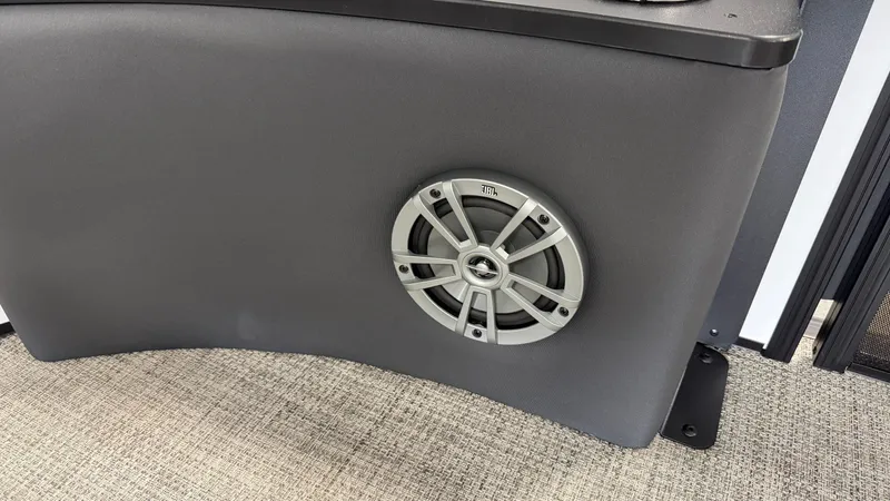 Slide: The Image of Speaker in Barletta A22F boat, model 2026. - 22