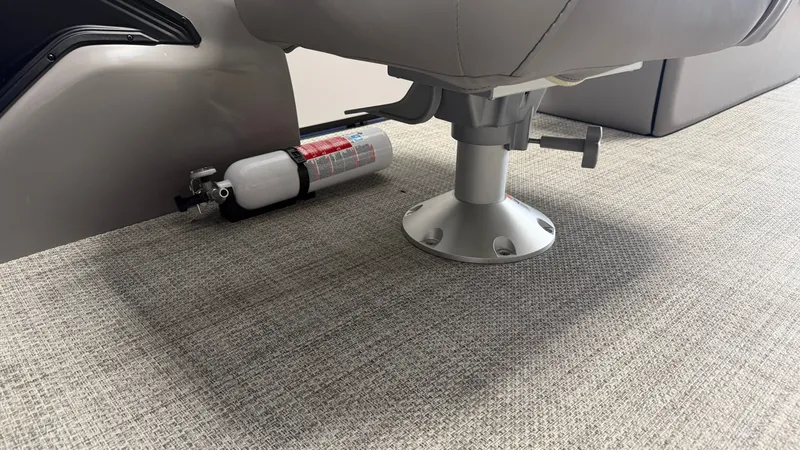 Slide: The Image of Barletta A22F 2026 interior with fire extinguisher and seat. - 41