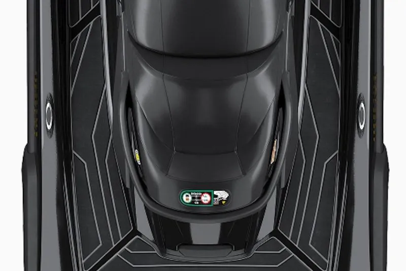 Slide: The Image of 2026 Yamaha WaveRunner FX Limited SVHO, top view, sleek black design. - 12