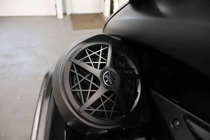 Slide: The Image of Close-up of Yamaha WaveRunner FX Limited SVHO 2026 speaker detail. - 17