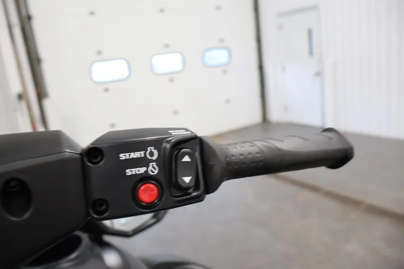 Slide: The Image of Handlebar controls of 2026 Yamaha WaveRunner FX Limited SVHO in a garage setting. - 20