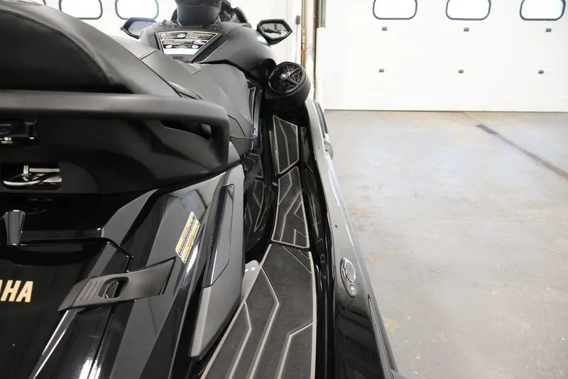 Slide: The Image of 2026 Yamaha WaveRunner FX Limited SVHO in a garage, showcasing sleek design and features. - 24