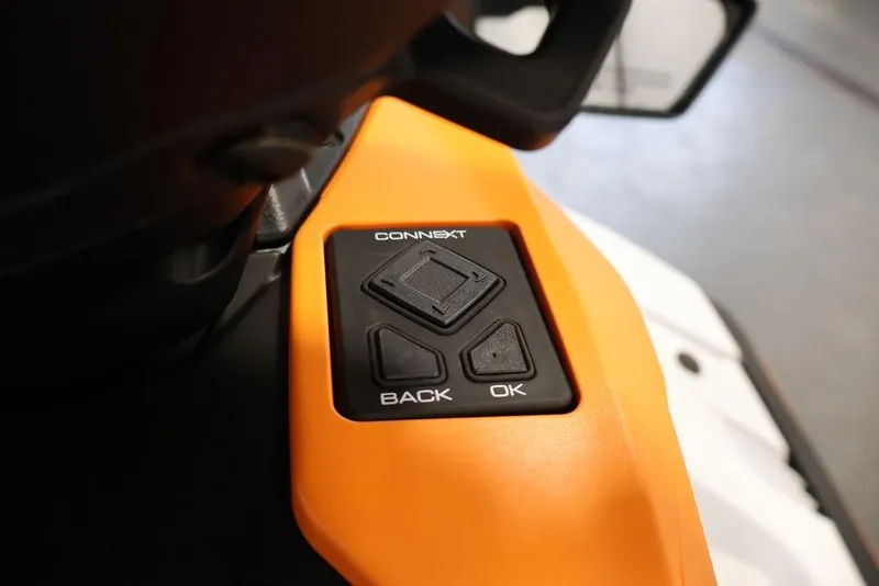 Slide: The Image of Close-up of 2026 Yamaha WaveRunner JetBlaster LTD control panel with buttons. - 16
