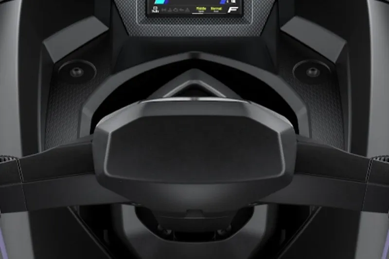 Slide: The Image of 2026 Yamaha WaveRunner GP HO dashboard with modern controls and display. - 25