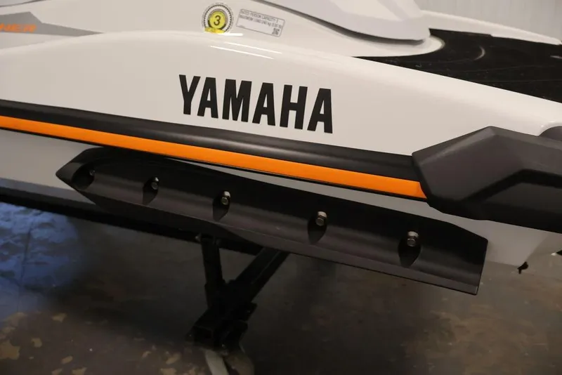 Slide: The Image of 2026 Yamaha WaveRunner GP HO side view with logo and sleek design. - 13
